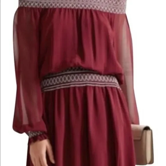 TORY BURCH Indie off-the-shoulder Mini Dress US 8